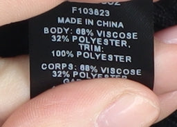 Miss Selfridge Women's Black Bodycon Dress Size 8-10