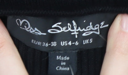Miss Selfridge Women's Black Bodycon Dress Size 8-10