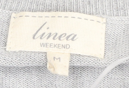 Womens UK Size M Linea Grey Pullover Jumper