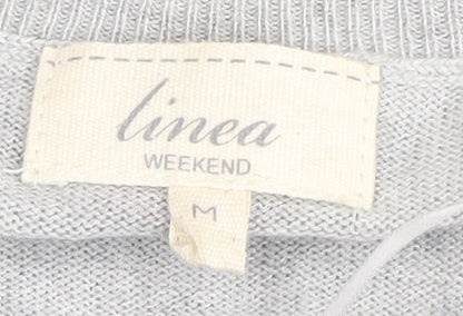 Womens UK Size M Linea Grey Pullover Jumper