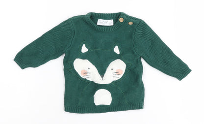 René Rofé Unisex Baby Green Animal Jumper 3-6 Months