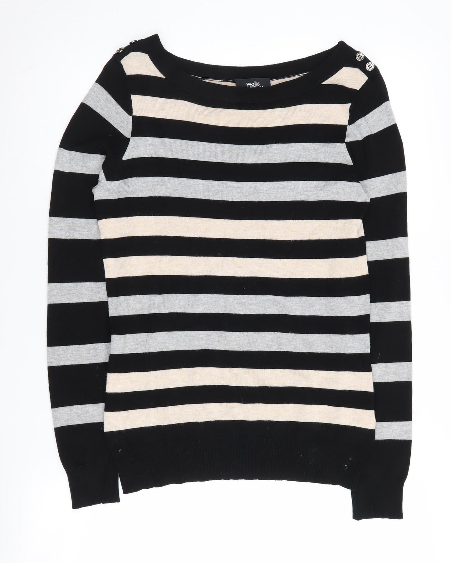 Womens UK Size 10 Wallis Black Pullover Jumper