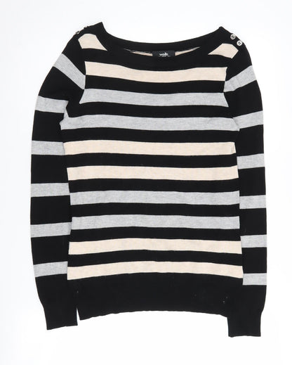 Womens UK Size 10 Wallis Black Pullover Jumper