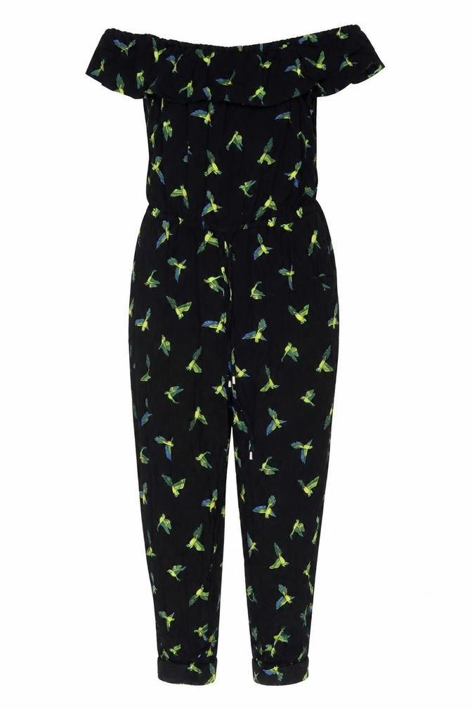 Womens UK Size 10 Oasis One-Piece Black Jumpsuit