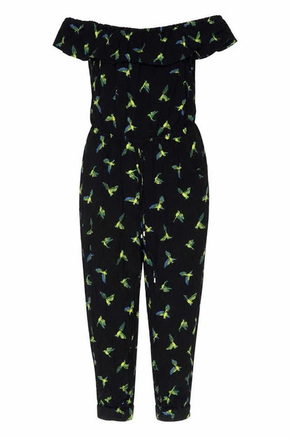 Womens UK Size 10 Oasis One-Piece Black Jumpsuit