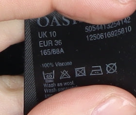 Oasis Women's Black Animal Print Jumpsuit Size 10