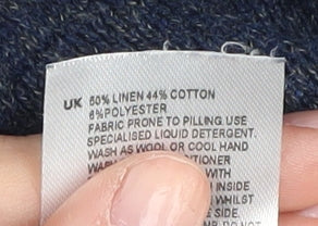 White Stuff Men's Blue Striped Pullover, Size S