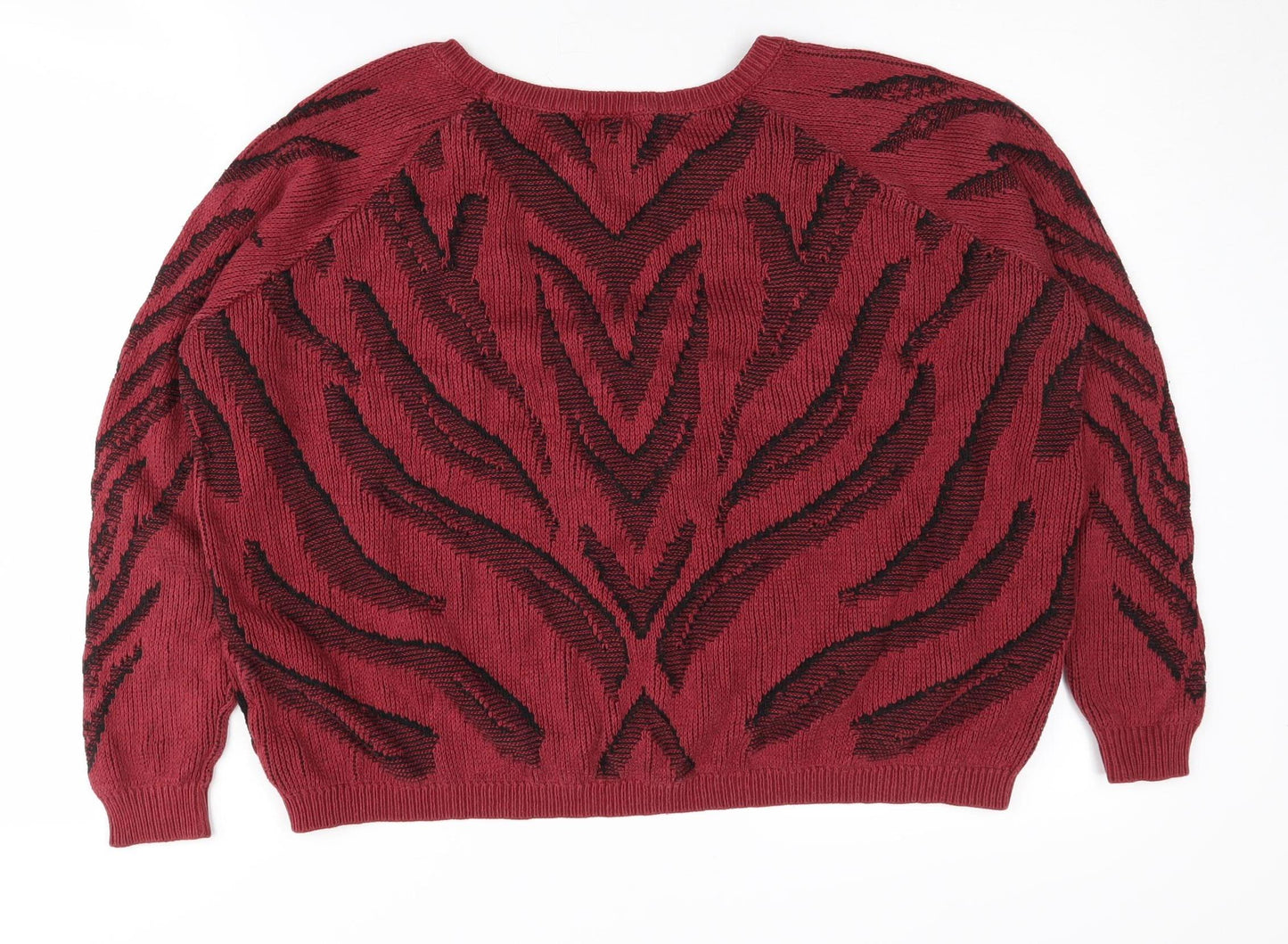 Womens UK Size 10 River Island Red Pullover Jumper