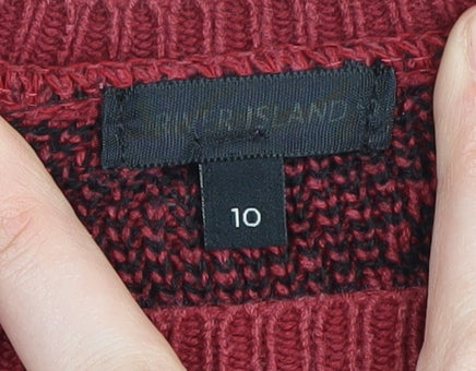 Womens UK Size 10 River Island Red Pullover Jumper