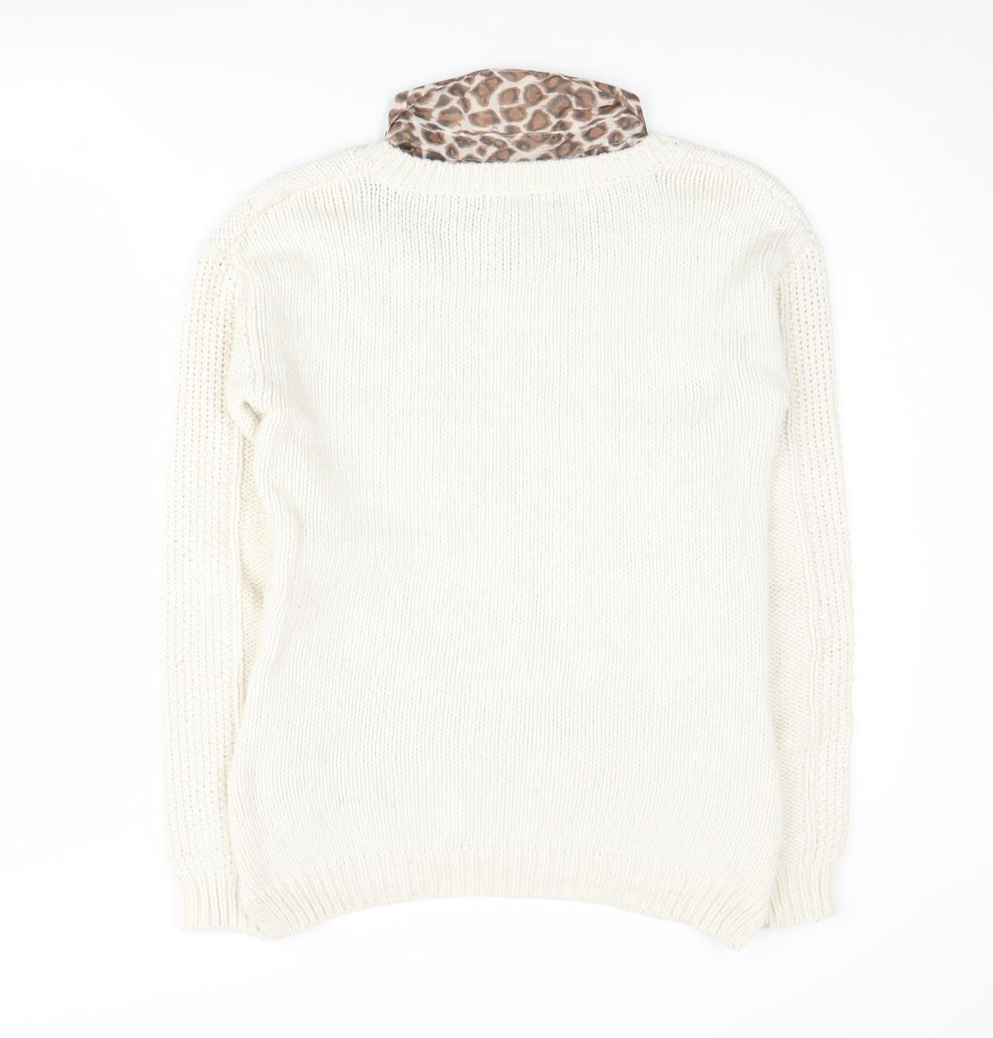 Womens UK Size 8 NEXT Ivory Pullover Jumper