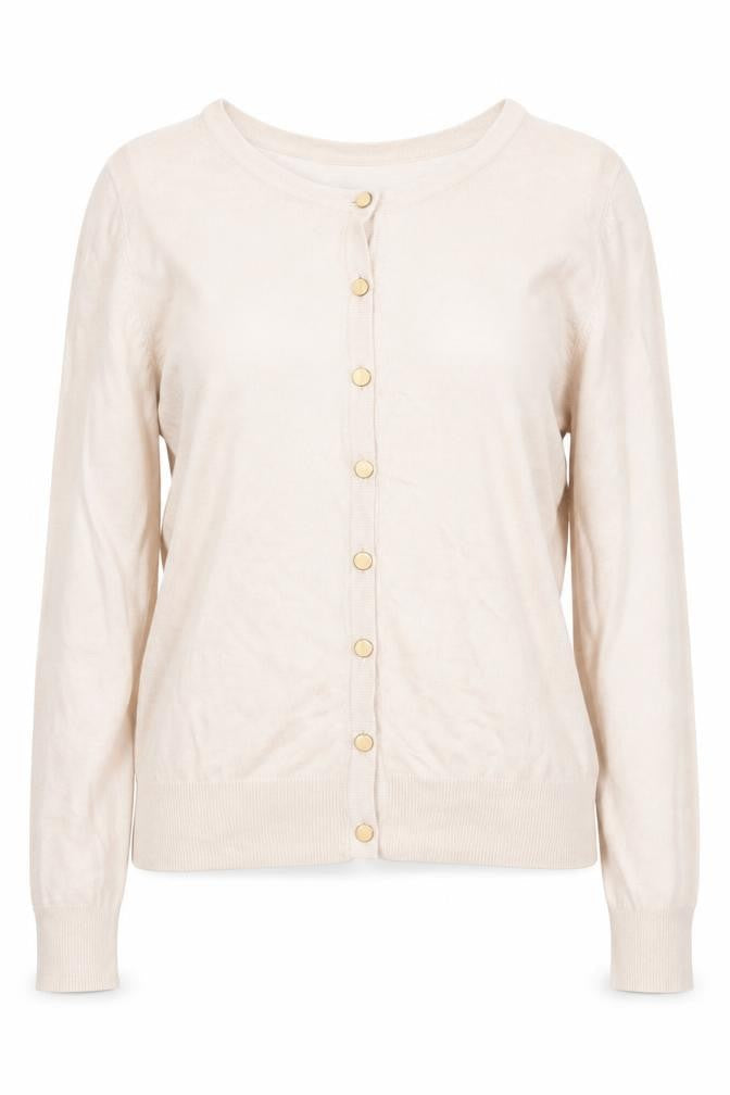 Womens UK Size M Warehouse Ivory Cardigan Jumper