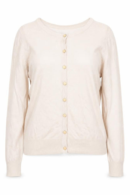 Womens UK Size M Warehouse Ivory Cardigan Jumper
