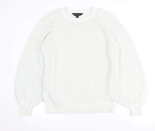Womens UK Size UK 14 Dorothy Perkins White Pullover Jumper