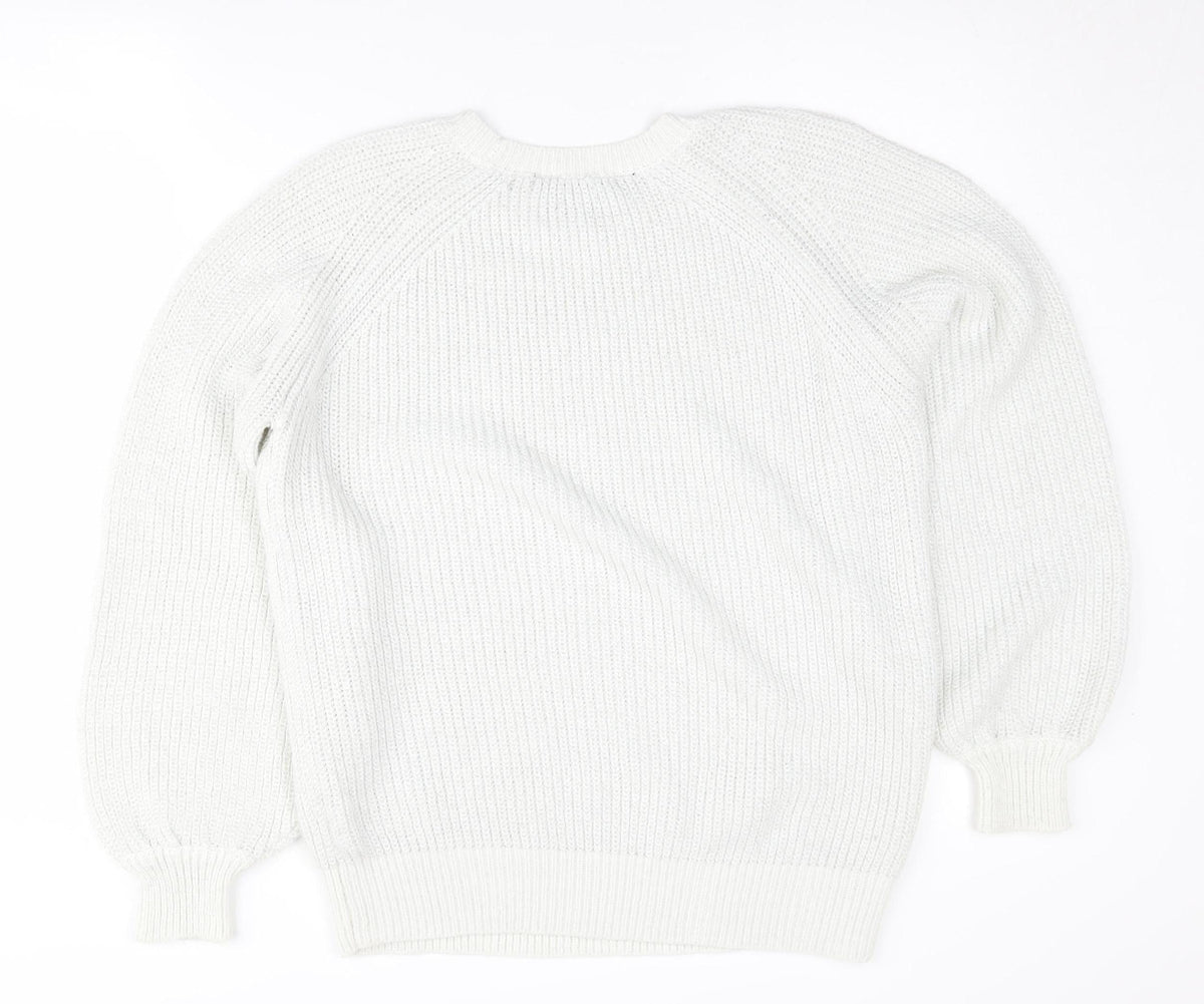 Womens UK Size UK 14 Dorothy Perkins White Pullover Jumper