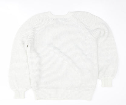 Womens UK Size UK 14 Dorothy Perkins White Pullover Jumper