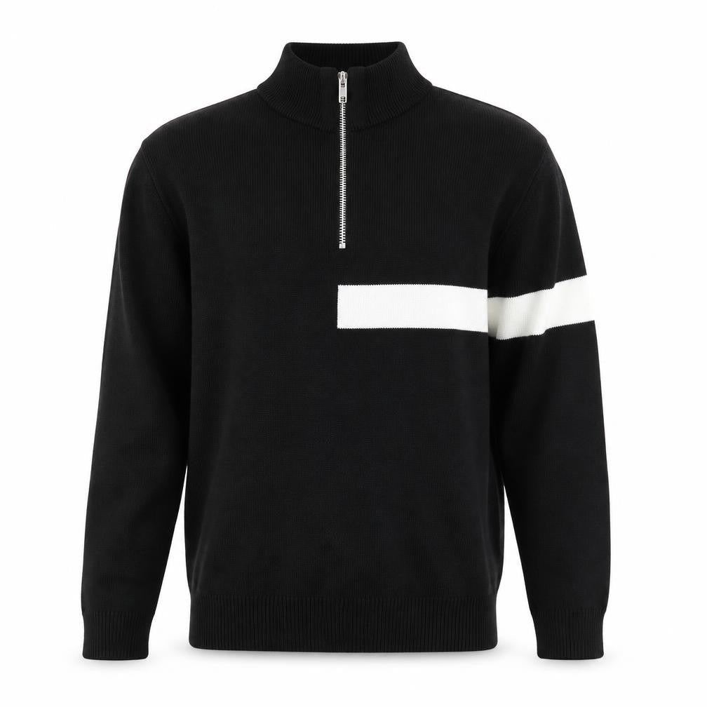 Mens UK Size M boohooMAN Black Full Zip Jumper