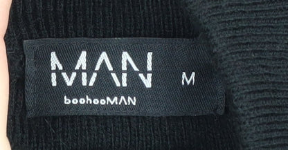 boohooMAN Men's Black Medium Full Zip Jumper