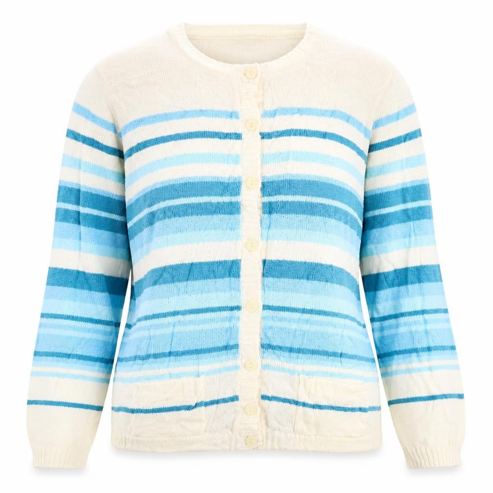 Womens UK Size M Damart Multicoloured Cardigan Jumper