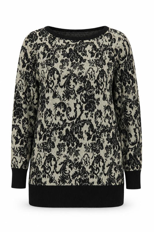 Womens UK Size M Nina Leonard Black Pullover Jumper