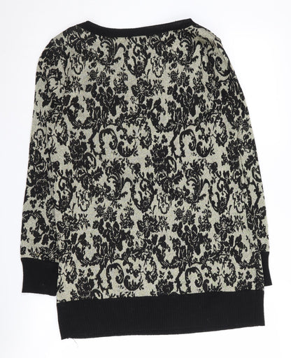Womens UK Size M Nina Leonard Black Pullover Jumper