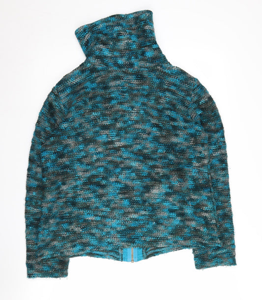 Marks and Spencer Women's Multicoloured Full Zip Jumper, Size L