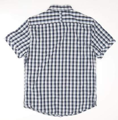 Jasper Conran Men's Blue Check Shirt Medium