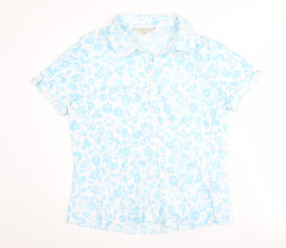 Womens UK Size 16 Rocha John Rocha Blue  Button-Up