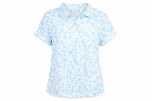 Womens UK Size 16 Rocha John Rocha Blue  Button-Up
