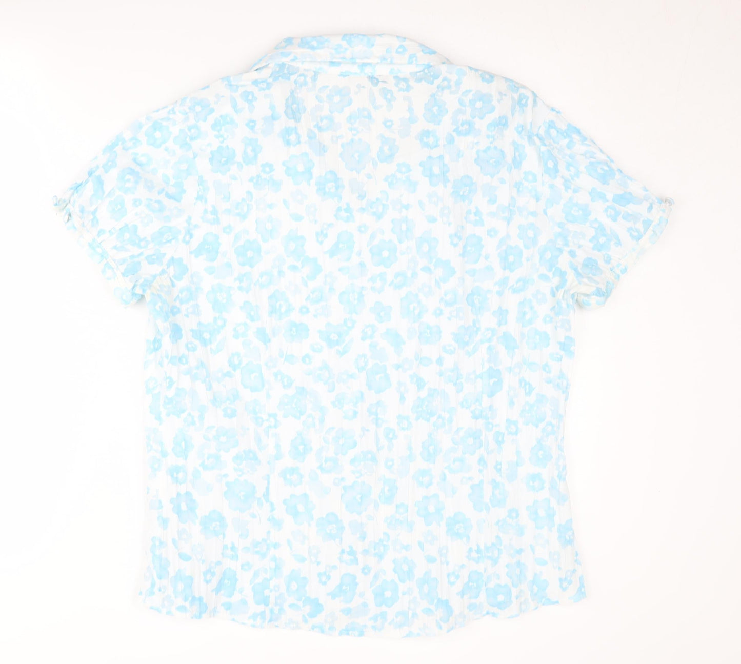 Womens UK Size 16 Rocha John Rocha Blue  Button-Up