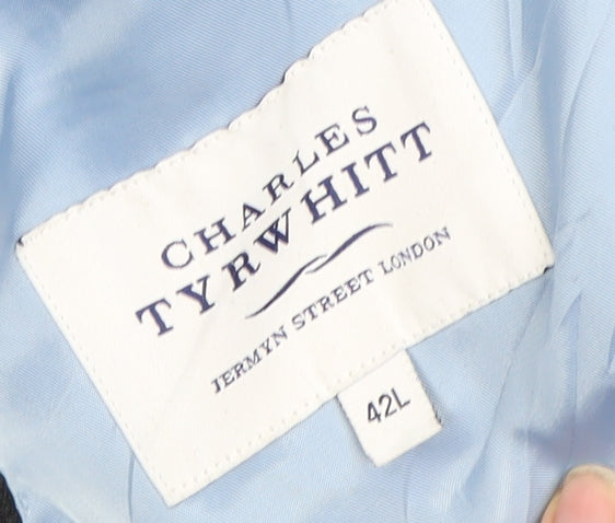 Mens UK Size 42 Charles Tyrwhitt Regular Grey Suit Jacket