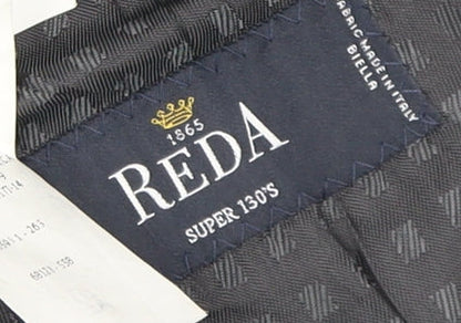 Reda Men's Blue Wool Blazer, 41, Formal Jacket