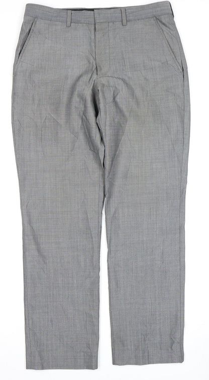 Next Men's Grey Dress Pants 30S