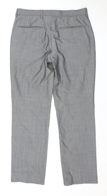 Next Men's Grey Dress Pants 30S