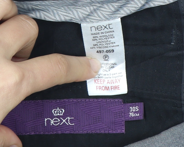 Next Men's Grey Dress Pants 30S