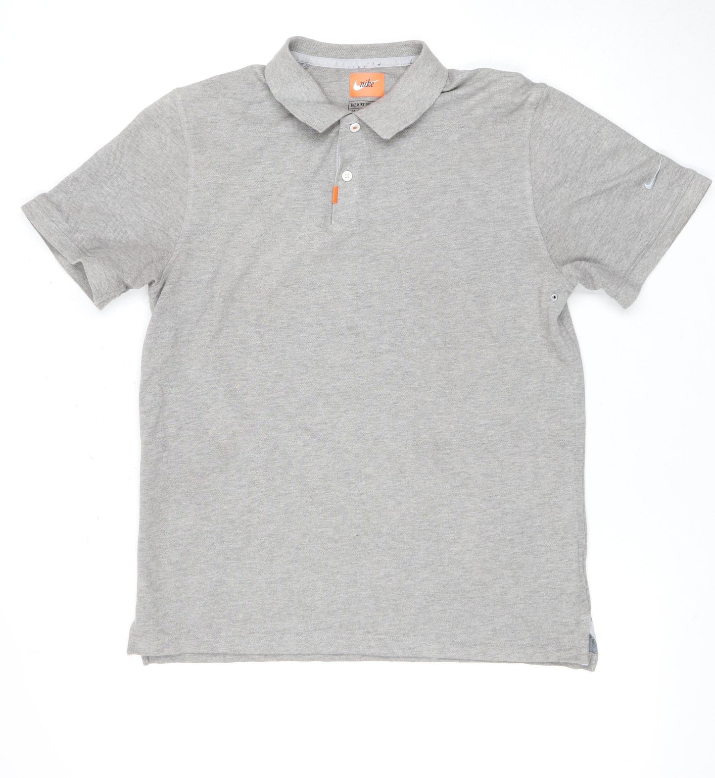 Nike Men's Grey Polo Shirt M with Logo Accents