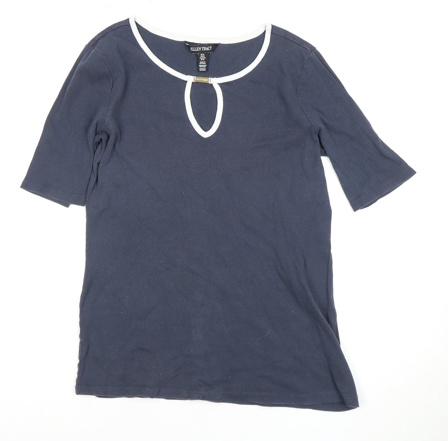 Womens UK Size 12 Ellen Tracy Blue  T-Shirt