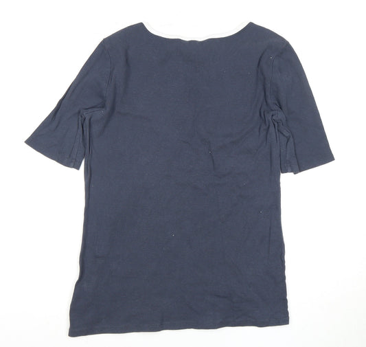 Womens UK Size 12 Ellen Tracy Blue  T-Shirt