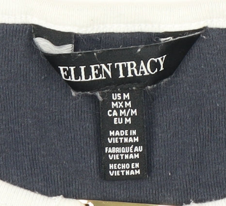 Womens UK Size 12 Ellen Tracy Blue  T-Shirt