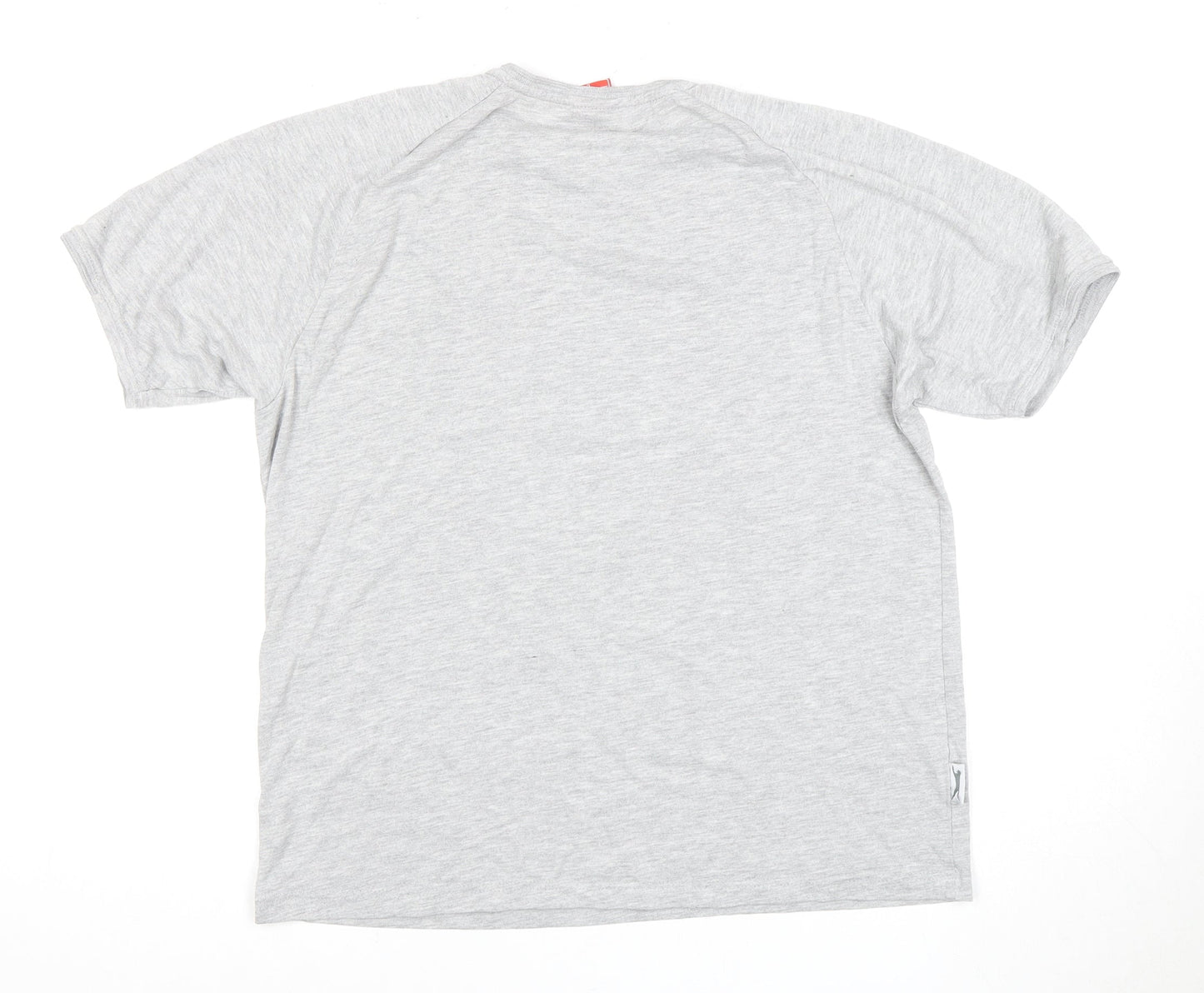 Slazenger Men's Grey L T-Shirt, V-Neck, Excellent Condition