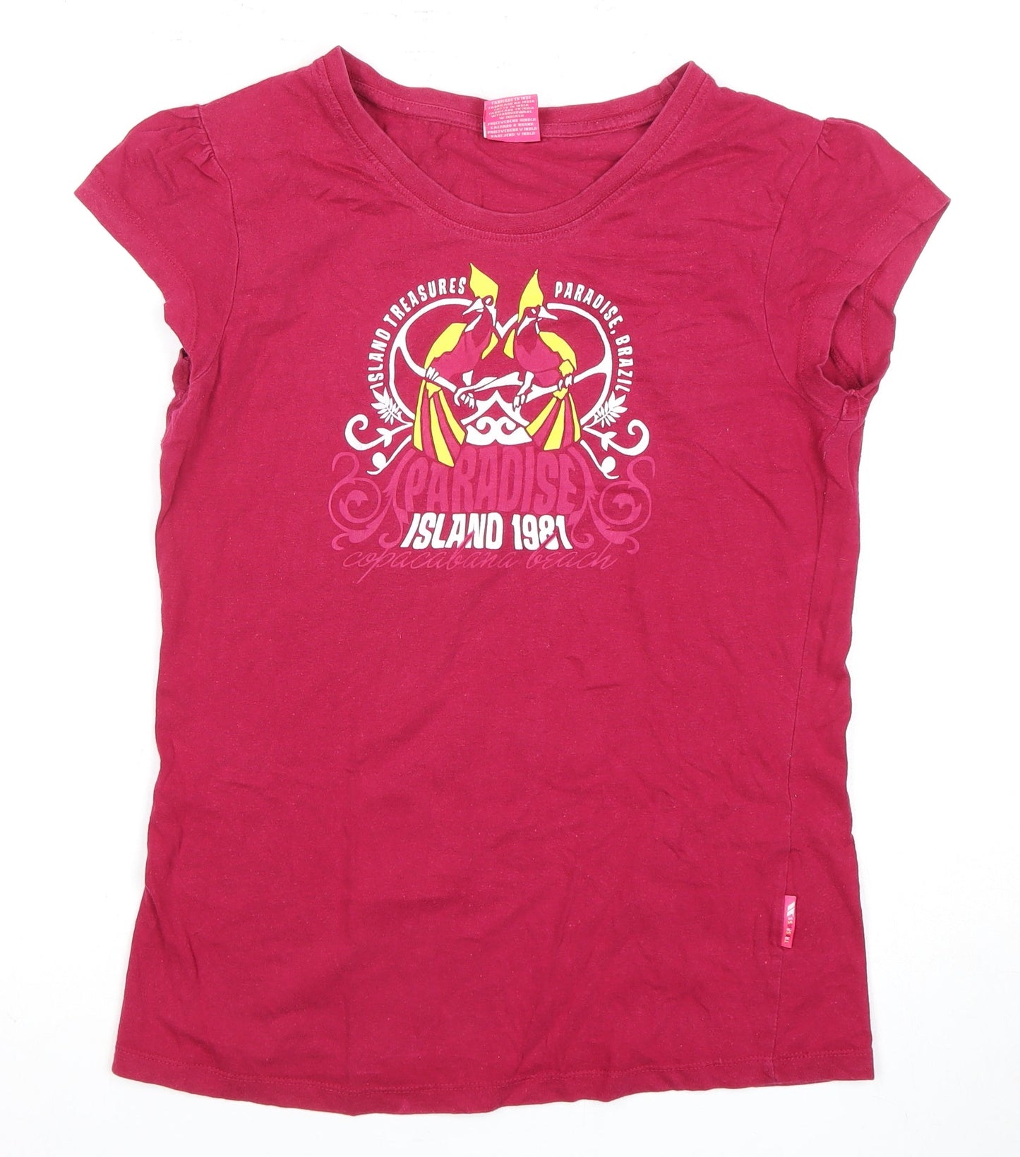 Womens UK Size M Trespass Red Basic T-Shirt