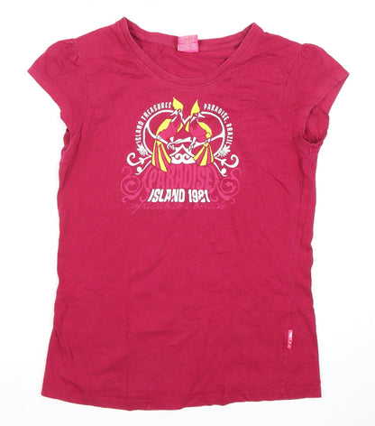 Womens UK Size M Trespass Red Basic T-Shirt