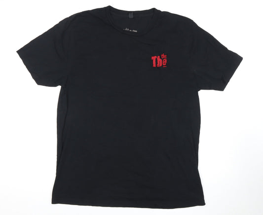 Unisex Adults UK Size XL Earth Positive Black  T-Shirt