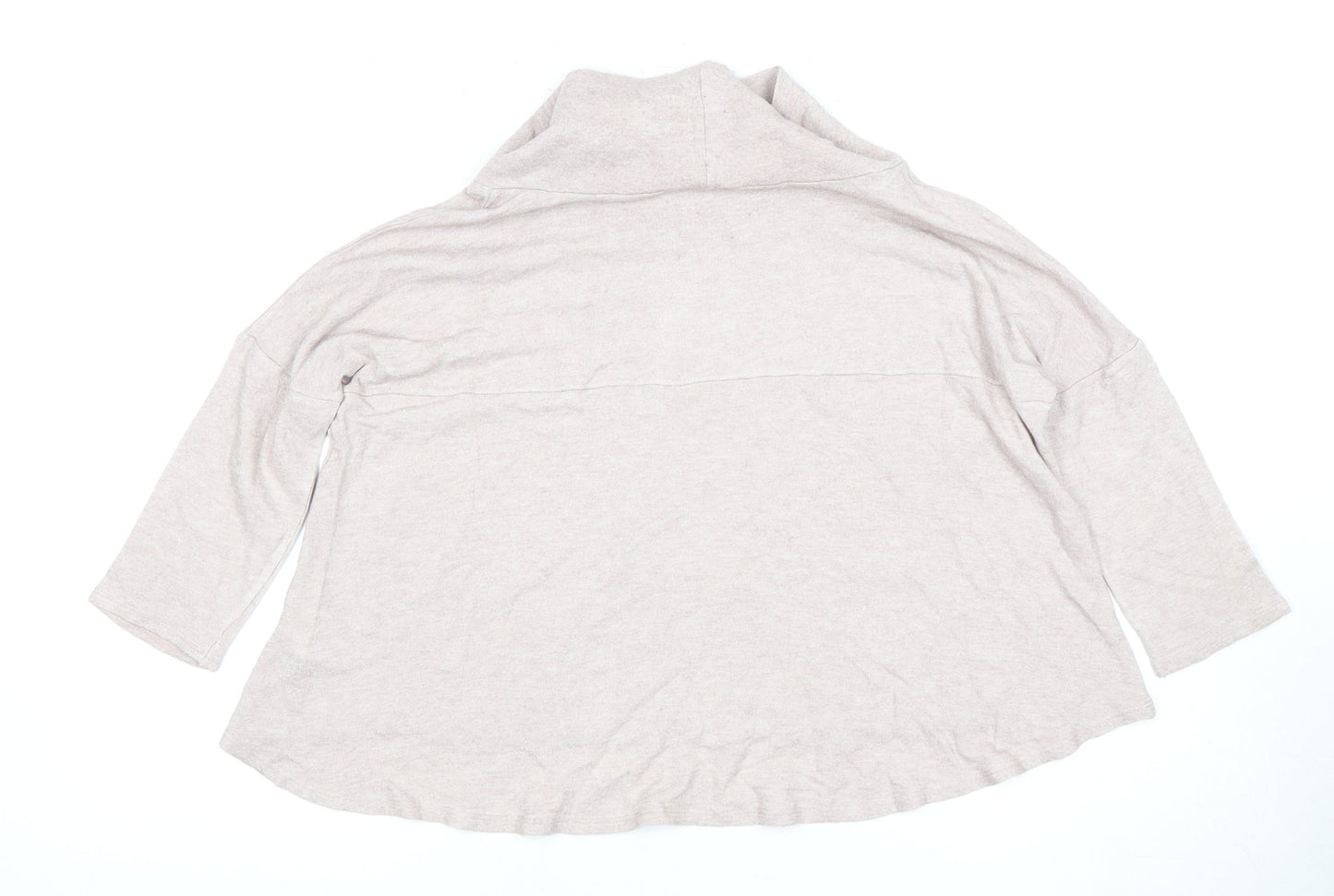 Please Style Women's Ivory 3/4 Sleeve Cowl Neck Top