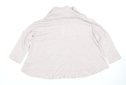 Please Style Women's Ivory 3/4 Sleeve Cowl Neck Top