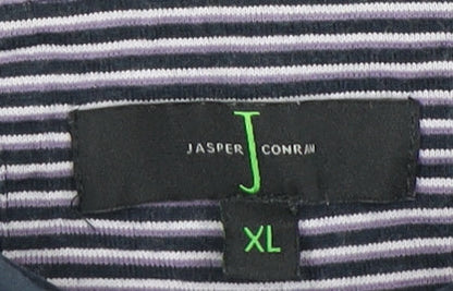 Jasper Conran Men's Multicoloured XL Striped Polo
