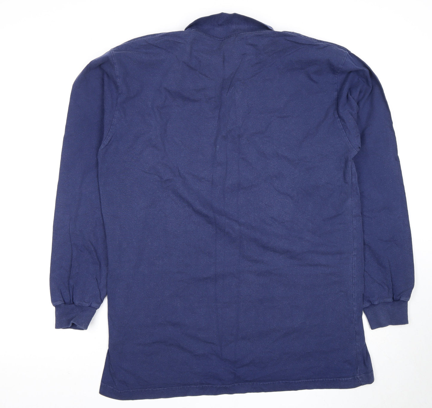 Fruit of the Loom Men's Blue Long Sleeve Polo L