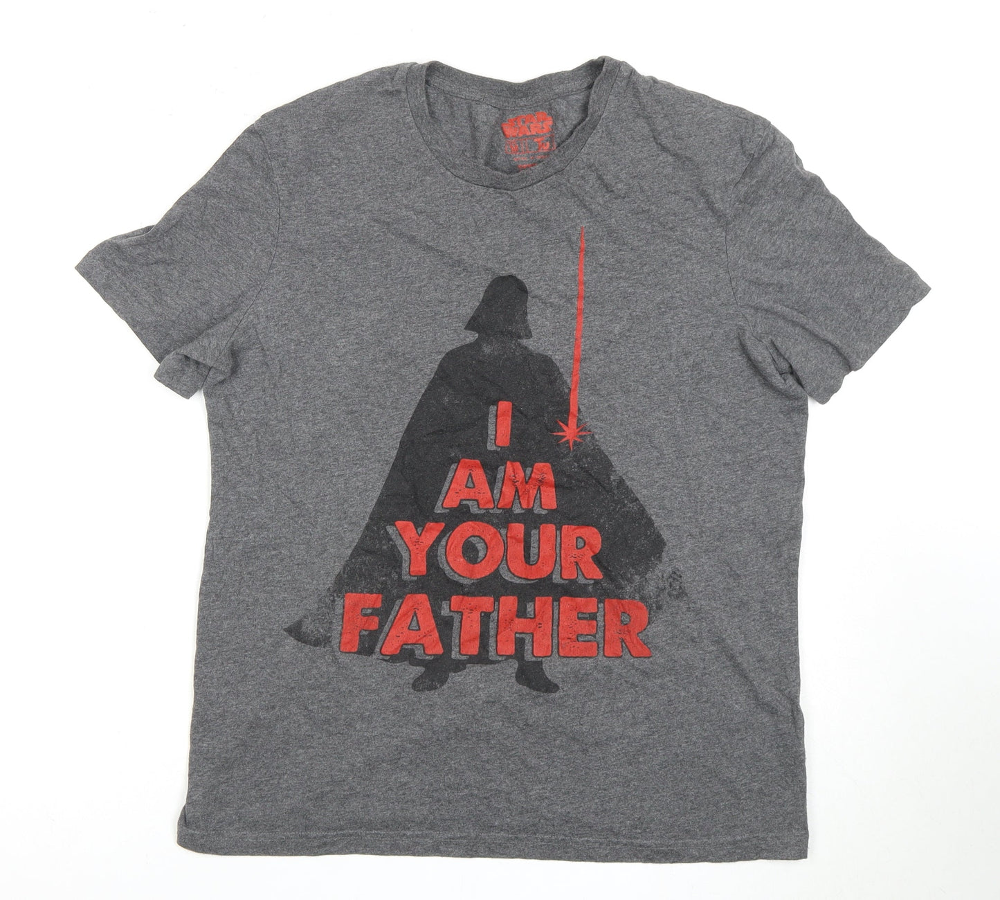 Men’s Star Wars Darth Vader Grey M T-Shirt