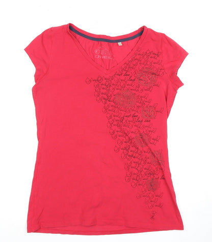Womens UK Size 7 O'Neill Red  T-Shirt