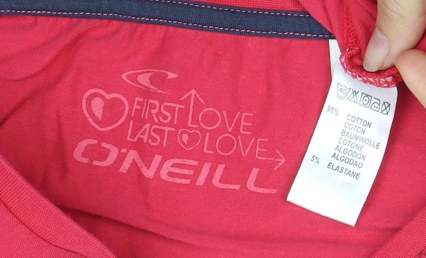 Womens UK Size 7 O'Neill Red  T-Shirt