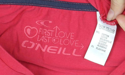 Womens UK Size 7 O'Neill Red  T-Shirt